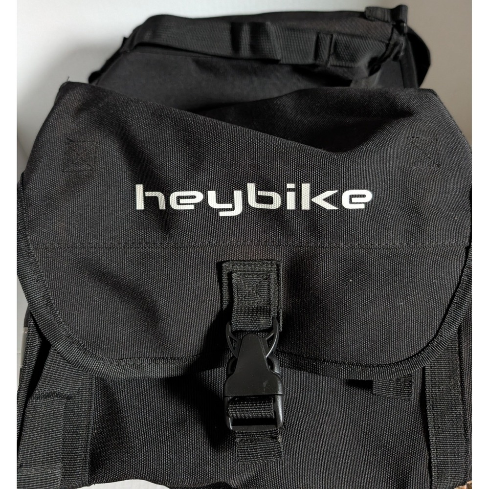 Heybike Bike Rack Pannier Bag 30L Black Double Saddle Bag